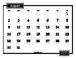 Printable August 2015 Calendar
