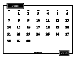 Printable June 2015 Calendar